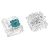 Interrupteurs DUROCK T1 67g à ressort plaqué or, interrupteurs tactiles clairs RGB personnalisés pour clavier, PCBs Hotswap, tige Holy Panda Teal 60M+