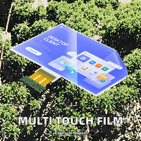 Interface USB 15 \ "21.5 \" 24 \ "Nouveau film tactile capacitif pour capteur Nano Touch pour moniteur d'ordinateur interactif multi-touch