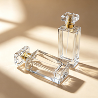 Boîte de parfum carrée de luxe d'usine avec bouchon et brosse, insert en mousse de 30 ml et emballage personnalisé