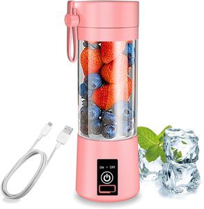 Inthetrend Portable 380ML Electric Juicer Blender Rechargeable Mini USB 6 Blades Stainless Steel Eco-Friendly Wood Hand 10pcs - Product Image 1