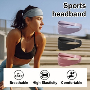 Bandeaux de sport élastiques promotionnels en gros pour hommes et femmes, adaptés aux exercices sportifs, à la remise en forme et anti-transpiration - Product Image 3