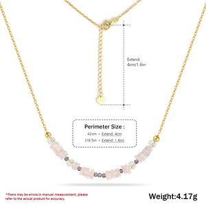 Hot Selling 18K Gold Rose Quartz Crystal Pink Trendy Women's Fashion Jewelry Gift <b>Set</b> - Product Image 6