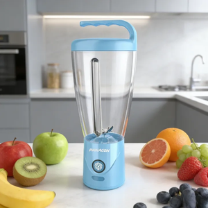 Portable 1000ml Blender 6 Blades Ice Crushing USB Rechargeable Turbo Mode Heavy Duty Leak Proof BPA Free Smoothie <b>Maker</b> Travel - Product Image 1