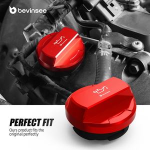 BEVINSEE 1.8L 2.0L TSI moteurs bouchon d'huile A3 S3 Q3 bouchon de remplissage de carburant d'huile # 06K103485C 06K103485A pour VW Tiguan Passat pour <span class=keywords><strong>Audi</strong></span> - Product Image 6