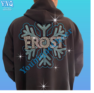 جيد تسلق الهتاف بلينغ الإصلاح الساخن مخصص حجر الراين نقل الحرارة تصميم الحديد على تيشيت - Product Image 3