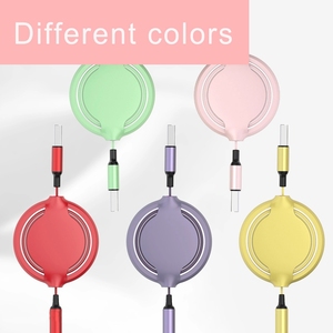 TPE sạc nhanh có thể thu vào 3 trong 1 chấ<span class=keywords><strong>t</strong></span> lỏng Silicone Micro USB loại C sạc cáp cho <span class=keywords><strong>iPhone</strong></span> điện thoại di động - Product Image 2