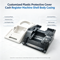 Casing Plastik Mesin Kasir Custom Injection Molding, Pelindung Plastik Terminal POS OEM, Housing Pelindung Plastik
