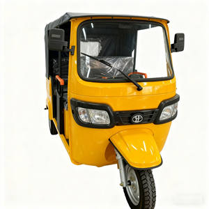 Taxi a corpo aperto Triciclo elettrico a 3 ruote passeggeri uso <span class=keywords><strong>5</strong></span> posti stile <span class=keywords><strong>Tuk</strong></span> <span class=keywords><strong>Tuk</strong></span> Bajaj con tetto Triciclo elettrico - Product Image 1