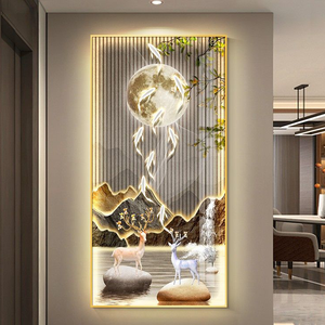 Cuadros Decorativos de Pared de Cristal para Sala de Estar, Diseño Moderno de Alto Brillo, 100X50CM, Decoración para el Hogar, Dropshipping - Product Image 2