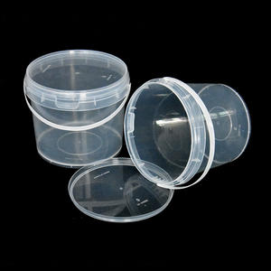 3/4/5/5.5/5.6/6 लीटर सफेद/पारदर्शी/साफ प्लास्टिक बाल्टी वर्ग वाशिंग पाउडर सीलिंग पैकिंग - Product Image 5