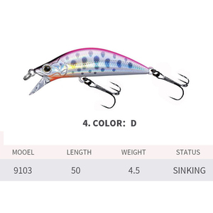 Iscas BUBBA para Pesca Atacado 50mm 40g Isca Minnow Dura ABS para Pesca de Bass, Carpa, Oceano, Barco, Rio, Lago, Praia, Pesca de Truta - Product Image 3