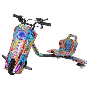 Patinete Eléctrico de 3 Ruedas para Niños, Económico, con Giro de 360 Grados, Batería de Litio de 36 V, Motor de 350 W, Plegable, Asiento Impermeable para Niños - Product Image 6