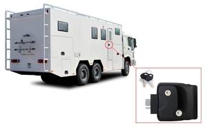 Serrure de porte d'entrée en métal noir à 100%, style américain, pièces et accessoires pour camping-car, <span class=keywords><strong>caravane</strong></span>, remorque de voyage, camion, <span class=keywords><strong>caravane</strong></span> - Product Image 5