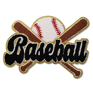 High Quality Custom Twill Chenille Iron-On Snowflake Patches Volleyball Patches With Glitter for Clothing - Product Image 4