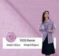 EN STOCK 100% Ramie 100S Ramie Tissu 60gsm Vente Chaude Vêtements pour Femmes, Pantalons pour Femmes