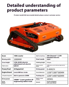 Garden 196cc 4-Stroke Intelligent Remote Control Multifunctional <b>Small</b> Lawn Mower 360-Degree Rotary Weeding Industrial - Product Image 5