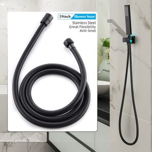 Sistema Doccia a Pioggia Completo Spazzolato con Soffione da Soffitto da 16 Pollici, Miscelatore a Tre Maniglie con Doppia Funzione e Massaggio a 2 Vie - Product Image 4