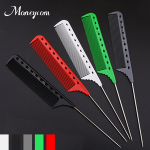 Peines de fibra de carbono resistentes al calor para peluquería, peines profesionales con cola de ratón de acero inoxidable, superventas - Product Image 3