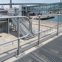 Poteau de garde-corps industriel en acier galvanisé inoxydable, résistant au feu, à joint sphérique, sur mesure, pour barrière de sécurité