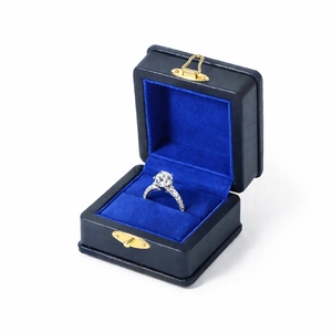 Superior Faux Leather <b>Ring</b> <b>Box</b> Manufacturer Bulk OEM ODM Hinged Jewelry Packaging <b>Box</b> Factory Direct for Global Jewelry Vendors - Product Image 2