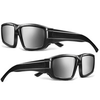 Lunettes d'éclipse solaire HBC approuvées, lunettes d'observation d'éclipse solaire en plastique - Lunettes d'éclipse solaire certifiées CE et ISO