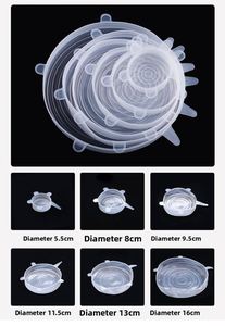 Couvre-aliments en silicone multi-tailles réutilisables, étanches, extensibles, avec motif souriant mignon, pour bols, casseroles et assiettes - Product Image 6