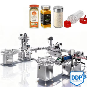 Machine <span class=keywords><strong>de</strong></span> remplissage et <span class=keywords><strong>de</strong></span> conditionnement automatique DDP USA pour pots <span class=keywords><strong>de</strong></span> poudre d'épices 100g 200g, idéale pour le piment en poudre, le poivre et le sel, avec fonction <span class=keywords><strong>de</strong></span> remplissage et <span class=keywords><strong>de</strong></span> bouchage <span class=keywords><strong>de</strong></span> bouteilles - Product Image 1