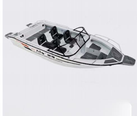 Hors-bord de pêche en alliage d'aluminium avec des mains courantes confortables est un vendeur chaud, adapté pour 6-8 passagers