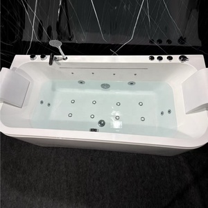 Baignoire à remous design cascade <span class=keywords><strong>avec</strong></span> jets d'hydro-massage, en acrylique, double spa, <span class=keywords><strong>jacuzzi</strong></span> <span class=keywords><strong>avec</strong></span> LED - Product Image 3
