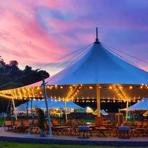 Tente extensible en acier robuste et imperméable <span class=keywords><strong>pour</strong></span> plus de 40 personnes, grande tente portable en tissu Oxford, abri <span class=keywords><strong>pour</strong></span> événements et fêtes, auvent pare-soleil - Product Image 3