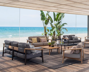 Villa giardino <span class=keywords><strong>esterno</strong></span> balcone su misura mobili impermeabili con cuscini divano <span class=keywords><strong>esterno</strong></span> del cliente - Product Image 3