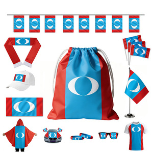Custom Malaysia Election <b>Bag</b> Water-Resistant Polyester Nylon Backpack Reusable Drawstring Shopping <b>Bags</b> with Load-Bearing Rope - Product Image 4