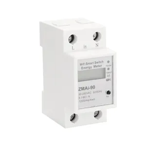 WiFi Smart Metering Energy Meter With Energy Monitoring Remote Control Din Rail Single-phase Smart WIFI Metering Switch