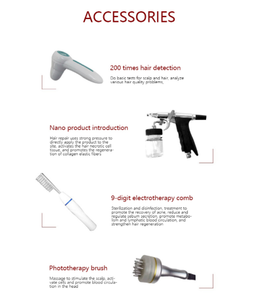 Appareil de repousse des cheveux à diode 650 nm, analyse professionnelle des follicules pileux, masseur du cuir chevelu et dispositif de croissance des cheveux - Product Image 4