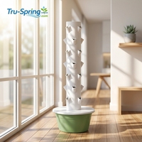 Système d'agriculture verticale hydroponique en tour à 9 couches anti-UV pour serre domestique en plastique, culture plus rapide que le sol