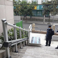Nouvel escalier en alliage d'aluminium d'ascenseur de cargaison incliné par entraînement hydraulique pour la pompe d'acier d'industries de Construction d'hôtels âgés