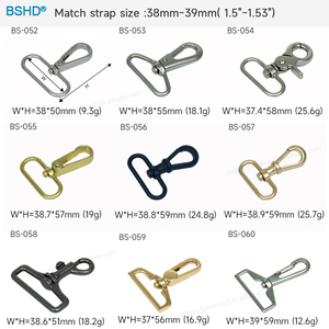 Biểu Tượng Tùy Chỉnh Xoay Xoay Kim Loại Con Chó Túi Snap Hook Hành Lý Vật Nuôi Cổ Áo Phần Cứng Mạnh Mẽ Mùa Xuân Leo Núi Carabiner Kẽm Hợp Kim - Product Image 5