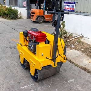 Rodillo Vibratorio de Doble Tambor a Gasolina, Compactador Manual Pequeño para Carreteras - Product Image 2
