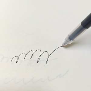 Caneta gel rollerball líquida direta, secagem rápida, ponta fina de 0,5mm, caneta gel preta para exames, anotações e assinaturas. - Product Image 4