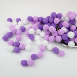 Boules de laine à haute élasticité, petites boules de laine en <span class=keywords><strong>polyester</strong></span>, boules de peluche colorées, accessoires de bricolage et accessoires disponibles en stock - Product Image 4