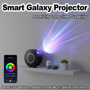 <span class=keywords><strong>Projecteur</strong></span> d'étoiles à commande vocale WiFi Laser LED Intelligent à intensité variable avec minuterie et télécommande, Veilleuse Lampe Nébuleuse Astronaute pour Décoration Artistique de Bureau - Product Image 2