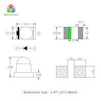Par de Lentes Domo 0805 con Emisor y Detector IR de 940nm, Tubo Transmisor y Receptor Infrarrojo SMD para Sensor Fotoeléctrico