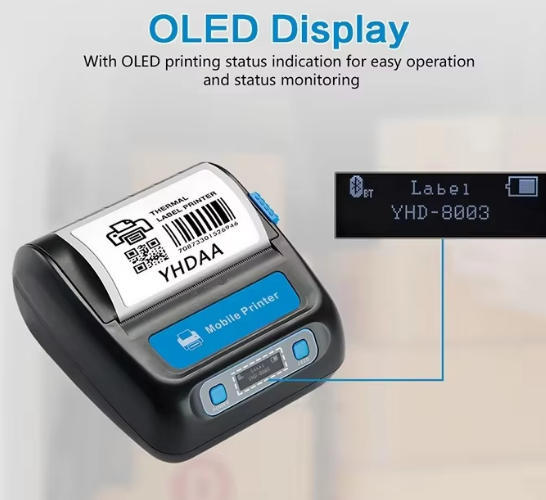Wireless Pocket Portable Mini Thermal Label Printer Fast Printing Machine Home Office Retail Barcode Used in Stock