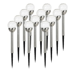 Lampe solaire LED à piquet pour pelouse, en acier inoxydable, étanche, pour jardins, parcs, aménagement paysager, éclairage extérieur - Product Image 4