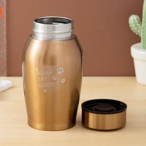 Элегантная урна для домашних животных из нержавеющей стали, красивая, трансграничная, Новая Металлическая герметичная банка для золы, кошки, собаки, похоронные принадлежности, элегантная шкатулка - Product Image 1
