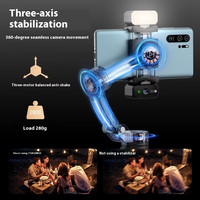 Tokqi M03 Stabilisateur vidéo portable professionnel à 3 axes AI Tracking Gimbal pour Vlogging Auto Face Object Follow pour Smartphones