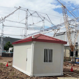 Madera de acero resistente a terremotos casera con panel sándwich uso al aire libre-Panel prefabricado casa de cemento casa contenedor de inodoro - Product Image 5