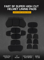 Sécurité Protection douce confortable moto coton intérieur tactique rapide casque rembourrage