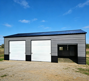 Kits de construction de garage préfabriqués en acier galvanisé sur mesure, abri de voiture portable en métal, atelier, remise de stockage pour usage <span class=keywords><strong>commercial</strong></span> - Product Image 1