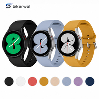 Correa de Reloj de Silicona de 20 mm, Agradable al Tacto, de Liberación Rápida, Correa Deportiva para Samsung Galaxy Watch 3 4 5 6 7 Classic Workout con Hebilla de Pin